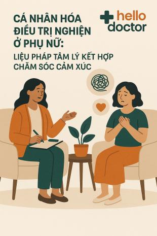 Cá nhân hóa điều trị nghiện ở phụ nữ: Liệu pháp tâm lý kết hợp chăm sóc cảm xúc