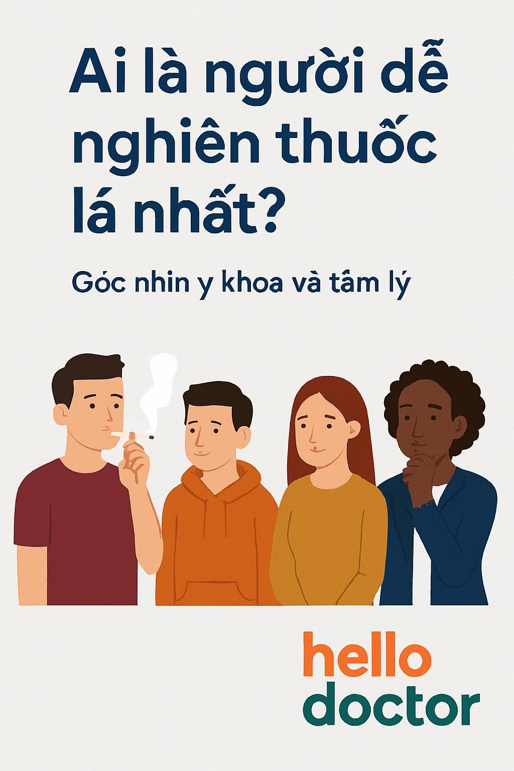 Ai là người dễ nghiện thuốc lá nhất? – Góc nhìn y khoa và tâm lý từ Hello Doctor