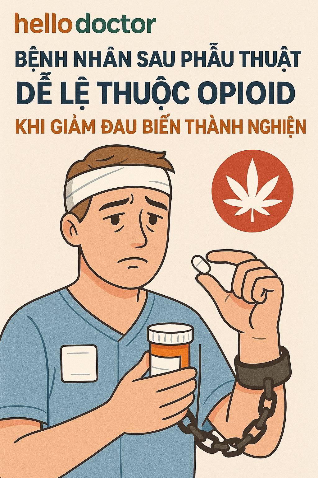 Bệnh nhân sau phẫu thuật dễ lệ thuộc opioid: Khi giảm đau biến thành nghiện