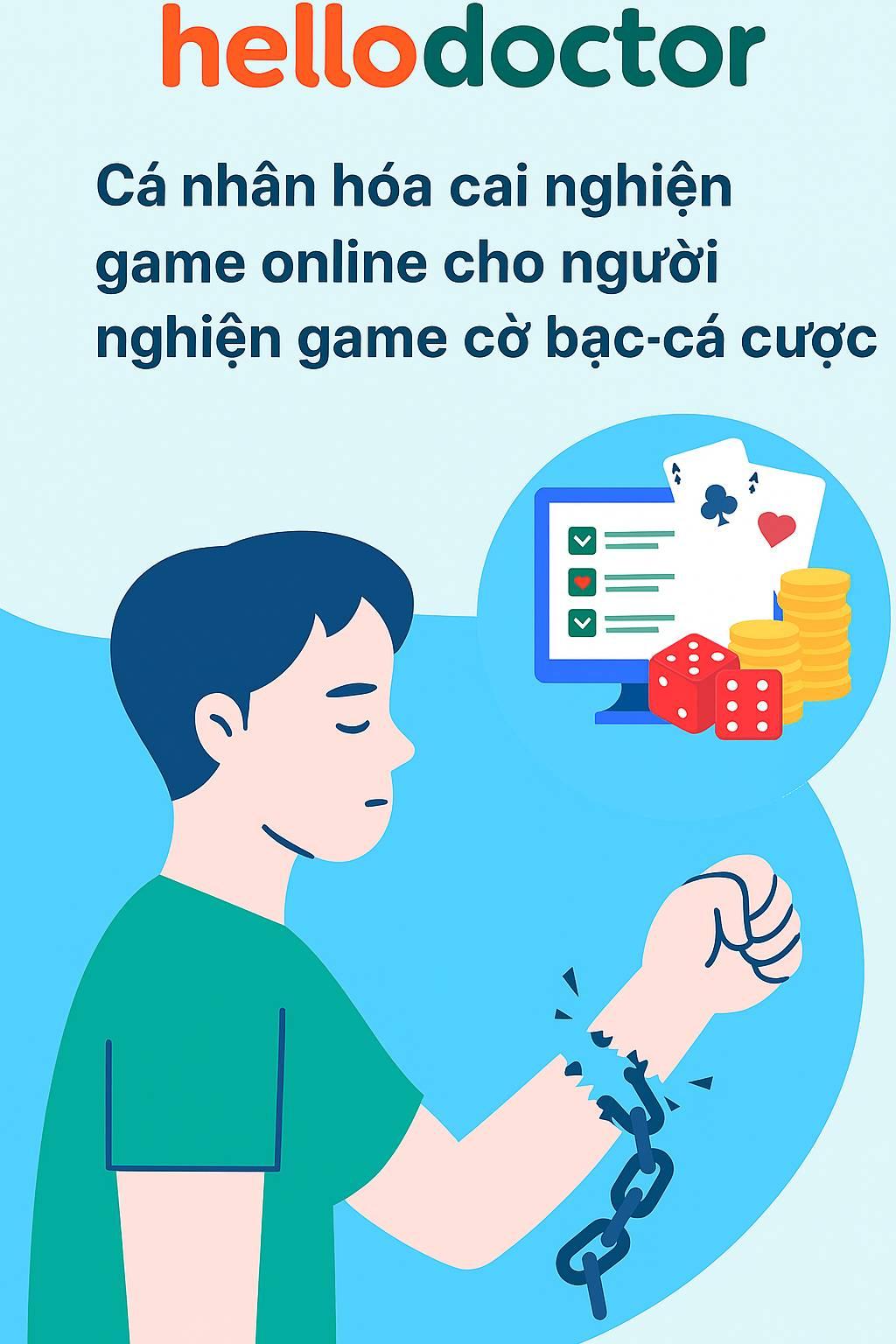 Cá nhân hóa cai nghiện game online cho người nghiện game cờ bạc – cá cược
