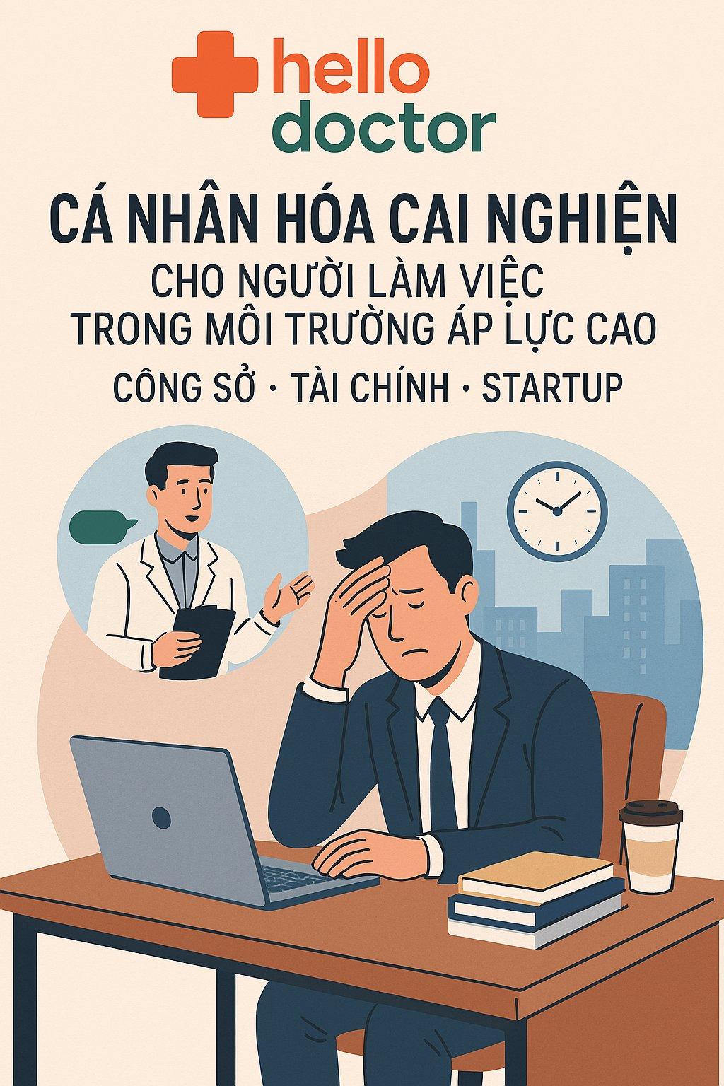 Cá nhân hóa cai nghiện cho người phải làm việc trong môi trường áp lực cao (công sở, tài chính, startup)