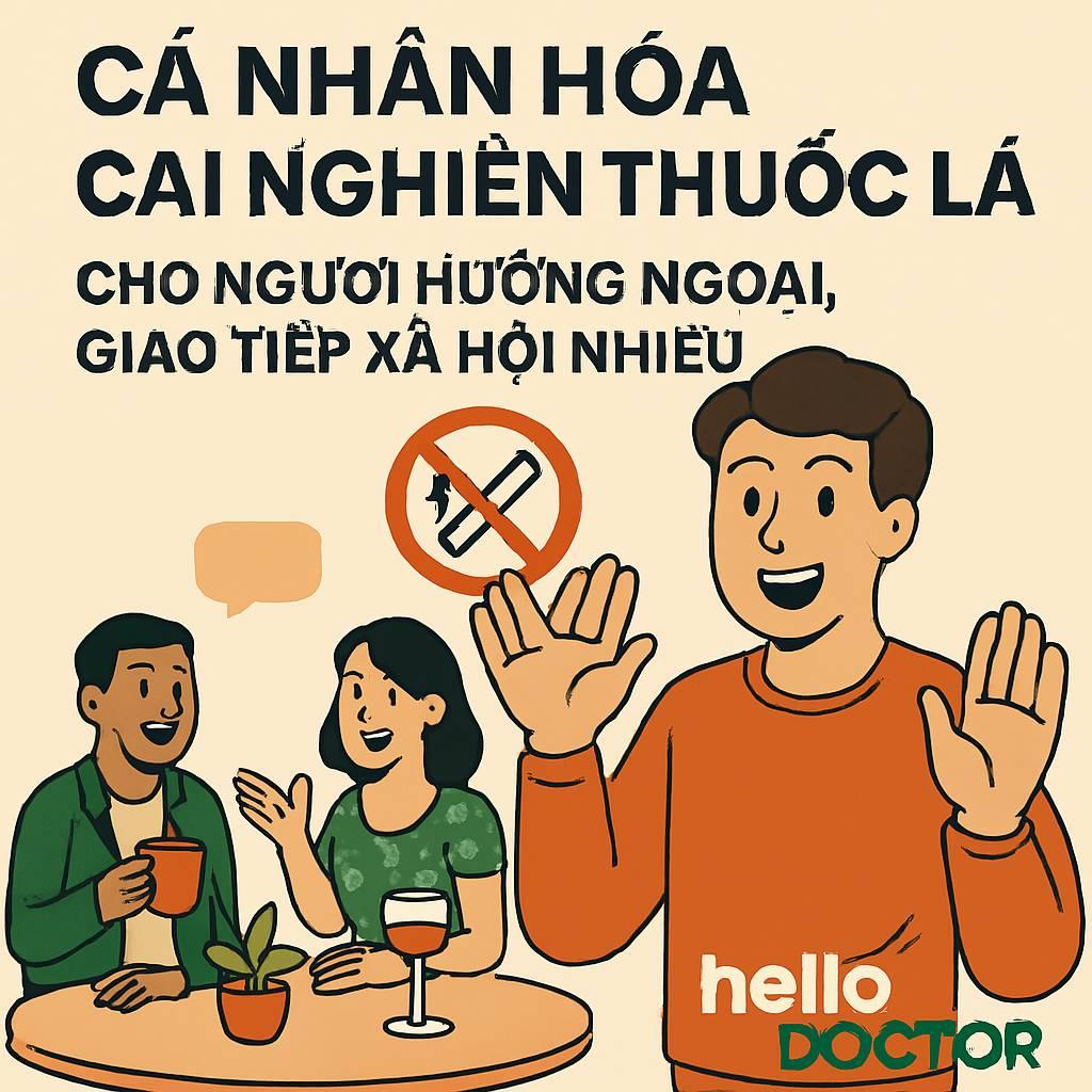 Cá nhân hóa cai nghiện thuốc lá cho người hướng ngoại, giao tiếp xã hội nhiều