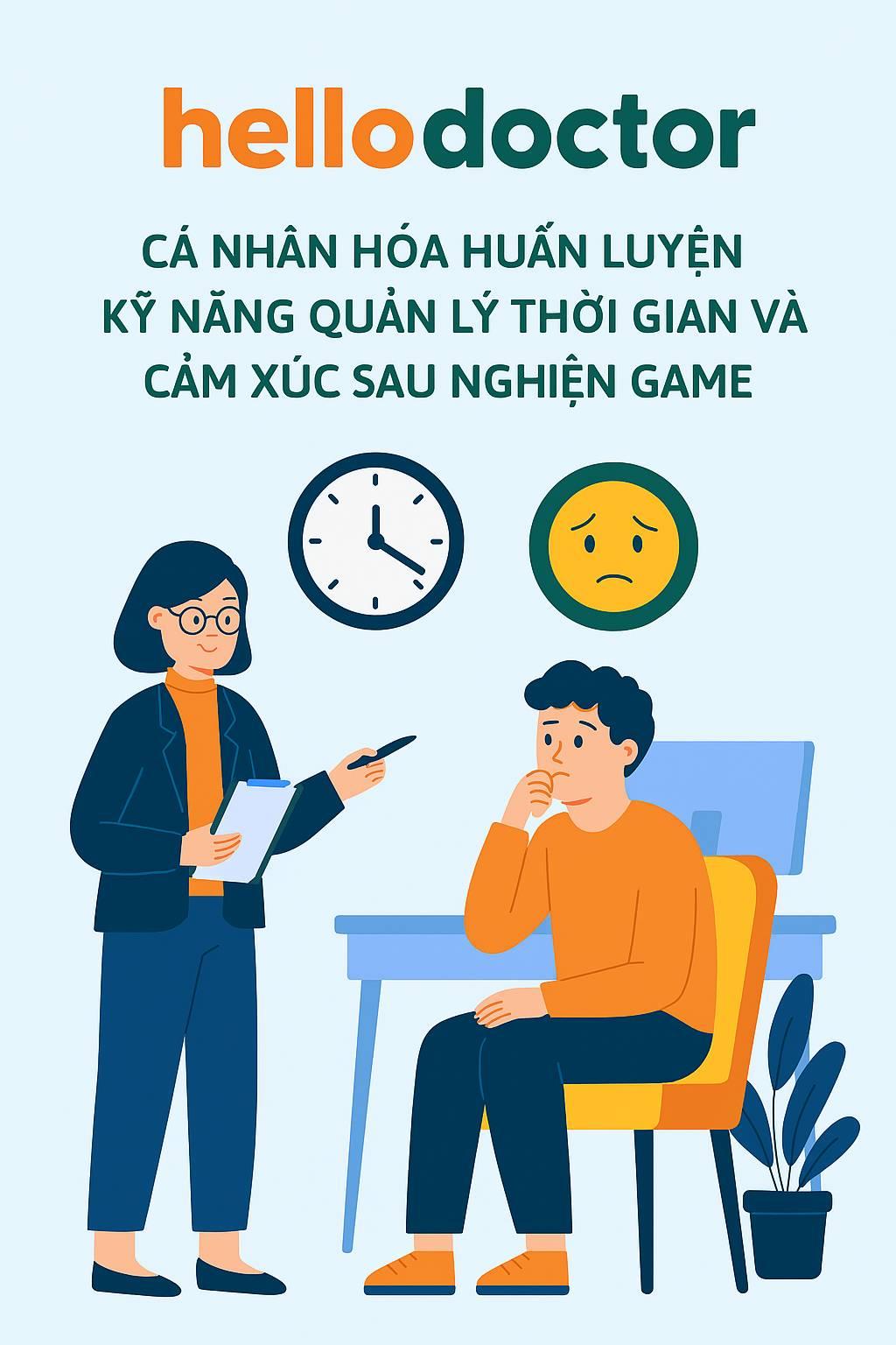 Cá nhân hóa huấn luyện kỹ năng quản lý thời gian và cảm xúc sau nghiện game