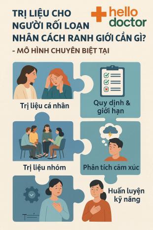 Trị liệu cho người rối loạn nhân cách ranh giới cần gì? – Mô hình chuyên biệt tại Hello Doctor