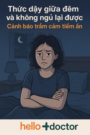 Thức dậy giữa đêm và không ngủ lại được – Cảnh báo trầm cảm tiềm ẩn Thức dậy giữa đêm và không ngủ lại được – Cảnh báo trầm cảm tiềm ẩn