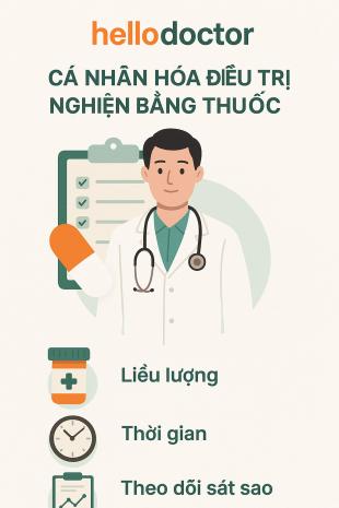 Cá nhân hóa điều trị nghiện bằng thuốc: Liều lượng – thời gian – theo dõi sát sao