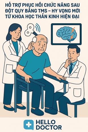 Hỗ trợ phục hồi chức năng sau đột quỵ bằng TMS – Hy vọng mới từ khoa học thần kinh hiện đại Hỗ trợ phục hồi chức năng sau đột quỵ bằng TMS – Hy vọng mới từ khoa học thần kinh hiện đại