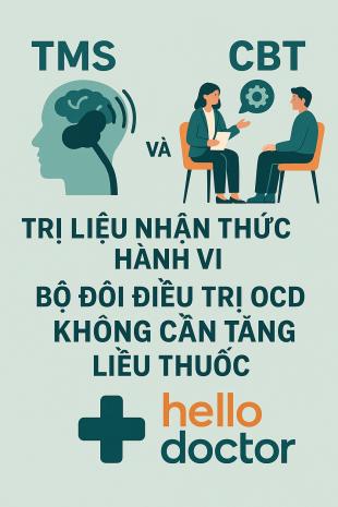 TMS và trị liệu nhận thức hành vi: Bộ đôi điều trị OCD không cần tăng liều thuốc TMS và trị liệu nhận thức hành vi: Bộ đôi điều trị OCD không cần tăng liều thuốc