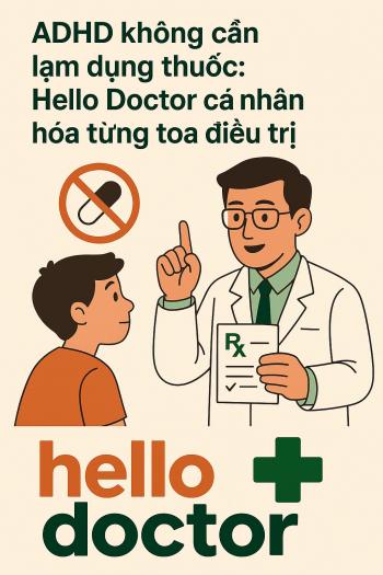 ADHD không cần lạm dụng thuốc: Hello Doctor cá nhân hoá từng toa điều trị ADHD không cần lạm dụng thuốc: Hello Doctor cá nhân hoá từng toa điều trị