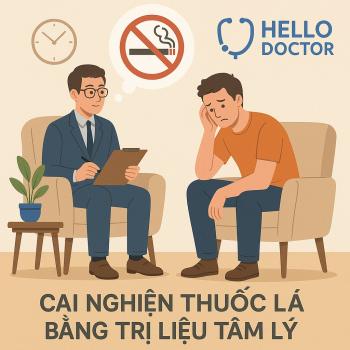 Cai nghiện thuốc lá bằng trị liệu tâm lý tại Hello Doctor