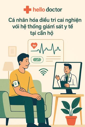 Cá nhân hóa điều trị cai nghiện với hệ thống giám sát y tế tại căn hộ Hello Doctor Cá nhân hóa điều trị cai nghiện với hệ thống giám sát y tế tại căn hộ Hello Doctor
