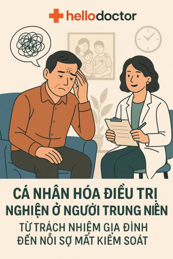Cá nhân hóa điều trị nghiện ở người trung niên: Từ trách nhiệm gia đình đến nỗi sợ mất kiểm soát