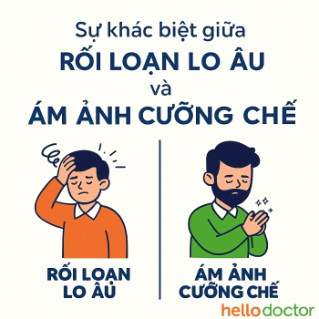 Sự khác biệt giữa rối loạn lo âu và ám ảnh cưỡng chế (OCD)