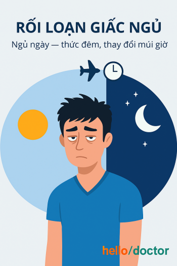 Rối loạn giấc ngủ vì ngủ ngày — thức đêm, thay đổi múi giờ