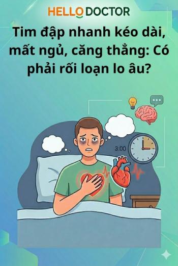 Tim đập nhanh kéo dài, mất ngủ, căng thẳng: Có phải rối loạn lo âu?