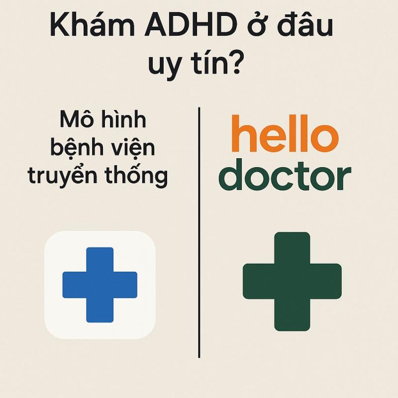 Khám ADHD ở đâu uy tín? So sánh Hello Doctor với mô hình bệnh viện truyền thống