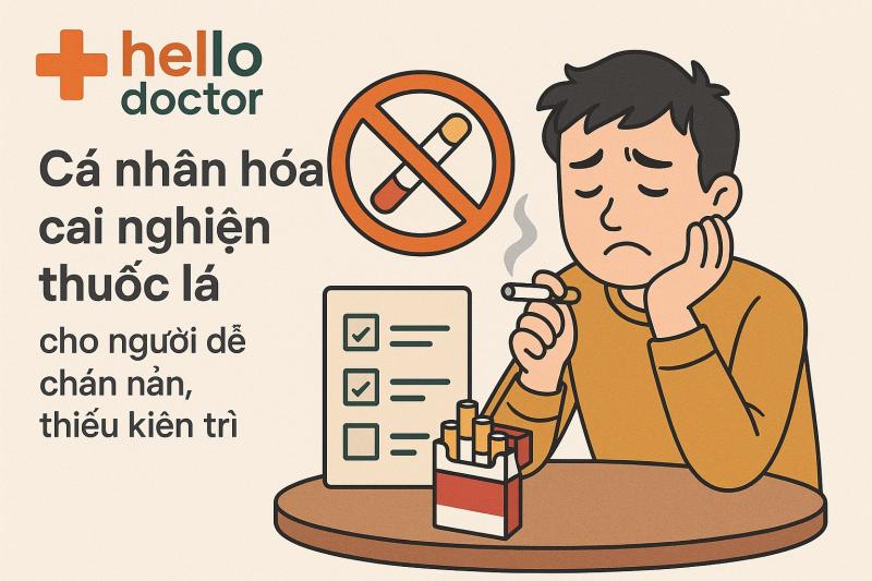 Cá nhân hóa cai nghiện thuốc lá cho người dễ chán nản, thiếu kiên trì