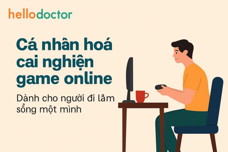 Cá nhân hóa cai nghiện game online cho người đi làm sống một mình Cá nhân hóa cai nghiện game online cho người đi làm sống một mình