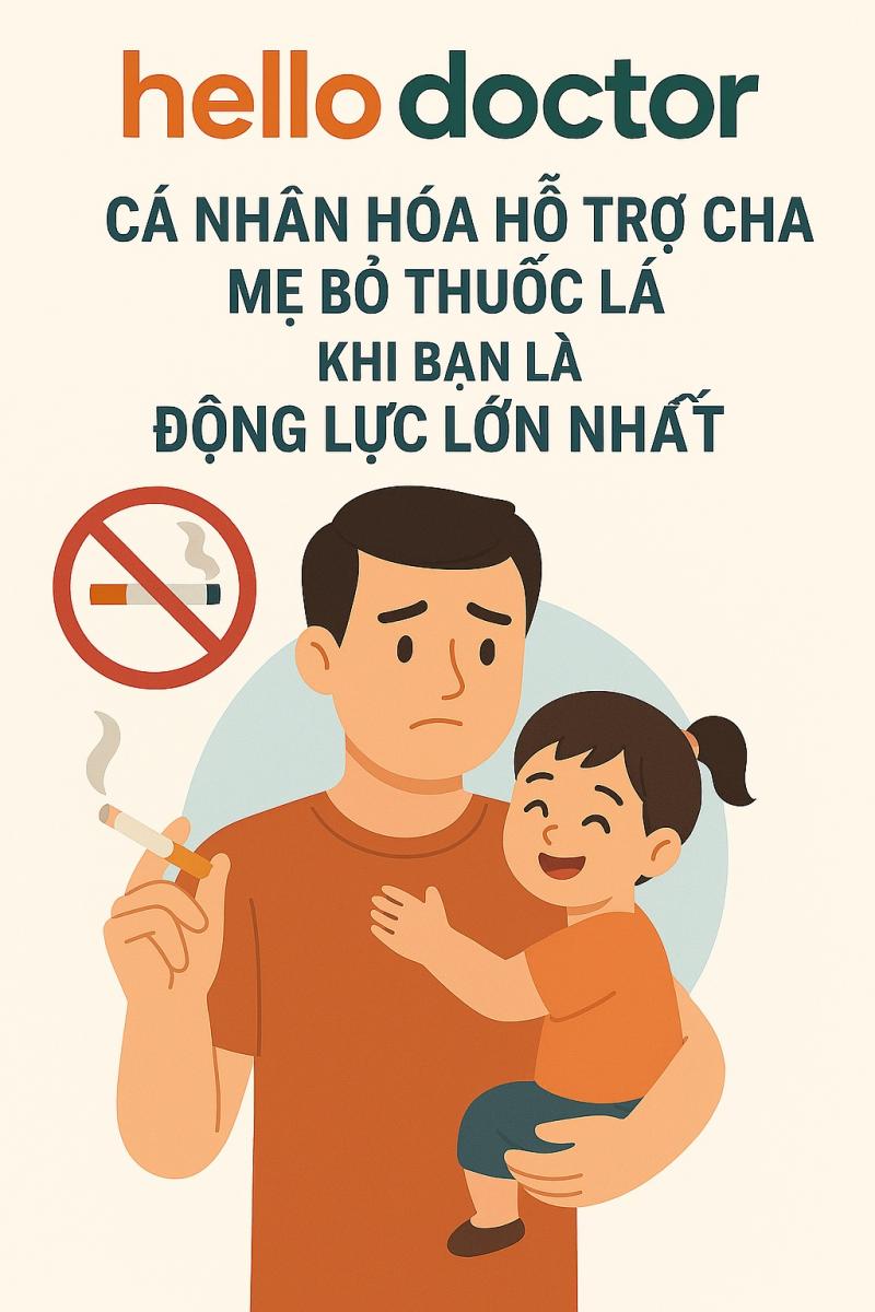 Cá nhân hóa hỗ trợ cha mẹ bỏ thuốc lá – Khi bạn là động lực lớn nhất