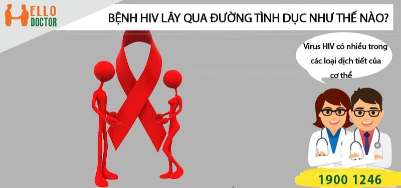 Bệnh HIV lây qua đường tình dục như thế nào?