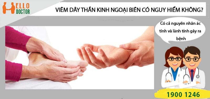 Bệnh viêm dây thần kinh ngoại biên có nguy hiểm không?