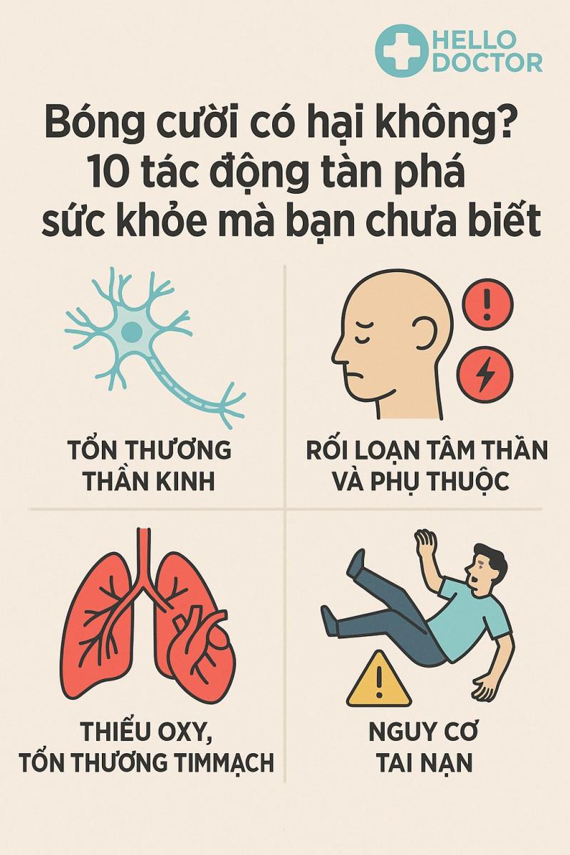 Bóng cười có hại không? 10 tác động tàn phá sức khỏe mà bạn chưa biết