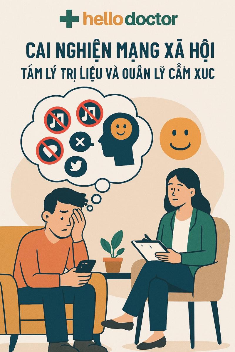 Cai nghiện mạng xã hội kết hợp Tâm lý trị liệu và quản lý cảm xúc Cai nghiện mạng xã hội kết hợp Tâm lý trị liệu và quản lý cảm xúc