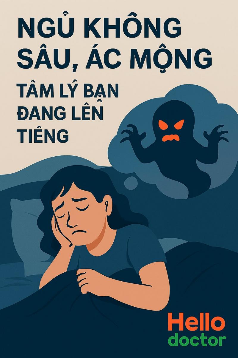 Ngủ không sâu, gặp ác mộng – Tâm lý bạn đang lên tiếng