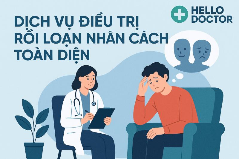 Trải nghiệm dịch vụ điều trị rối loạn nhân cách toàn diện tại trung tâm Hello Doctor Trải nghiệm dịch vụ điều trị rối loạn nhân cách toàn diện tại trung tâm Hello Doctor