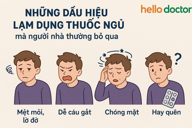 Những dấu hiệu lạm dụng thuốc ngủ mà người nhà thường bỏ qua Những dấu hiệu lạm dụng thuốc ngủ mà người nhà thường bỏ qua