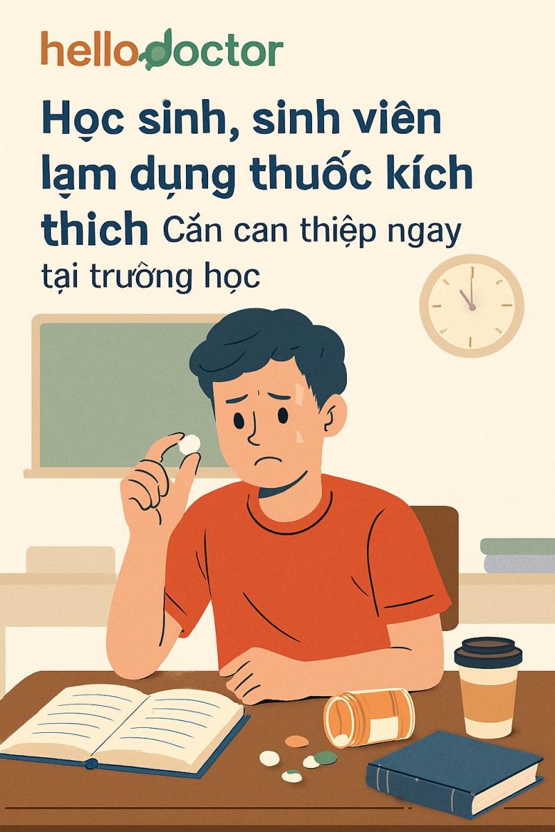 Học sinh, sinh viên lạm dụng thuốc kích thích – Cần can thiệp ngay tại trường học
