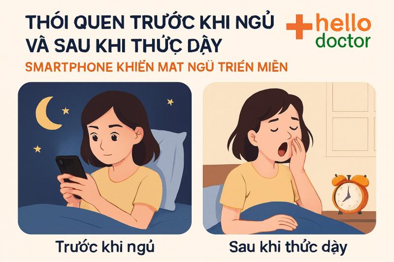 Thói quen trước khi ngủ và sau khi thức dậy: Smartphone khiến mất ngủ triền miên