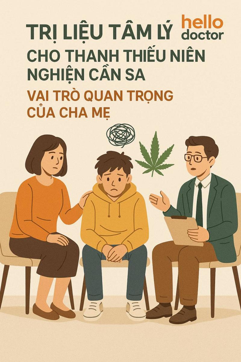 Trị liệu tâm lý cho thanh thiếu niên nghiện cần sa: Vai trò quan trọng của cha mẹ
