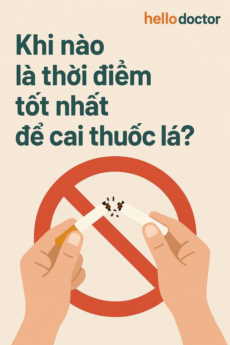 Khi nào là thời điểm tốt nhất để cai thuốc lá?
