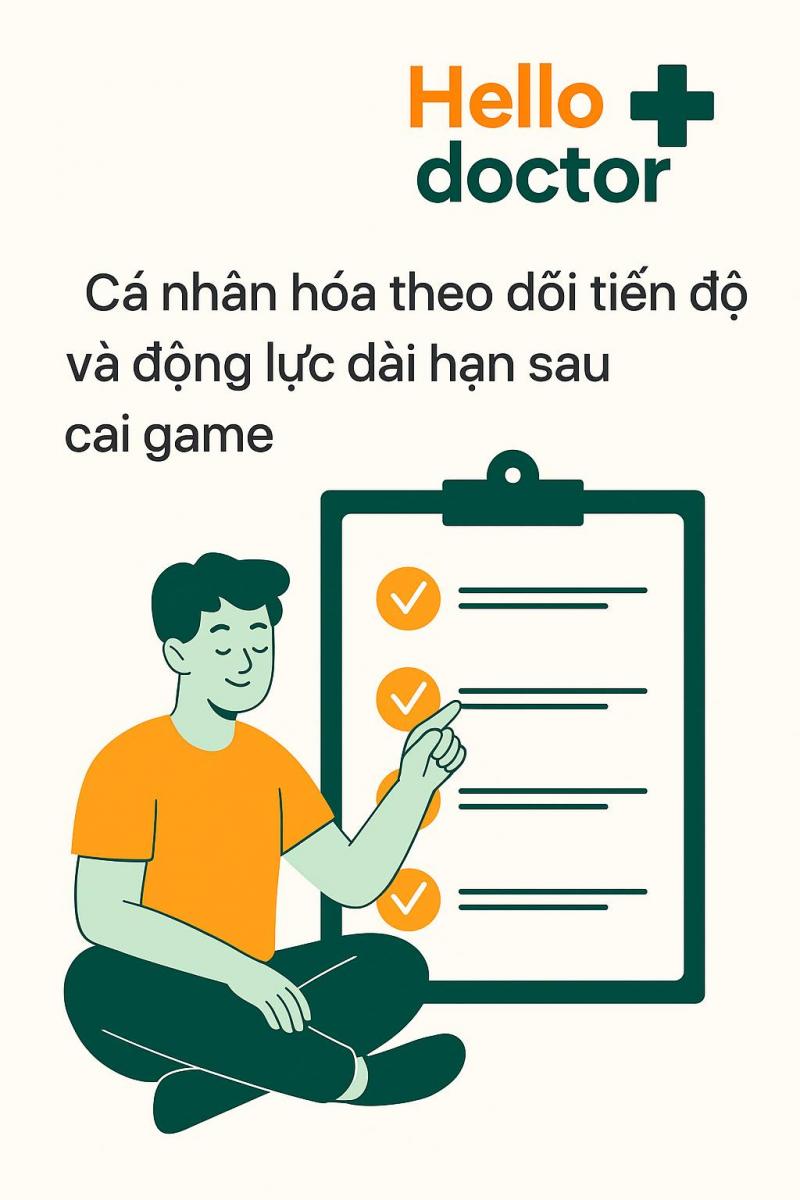 Cá nhân hóa theo dõi tiến độ và động lực dài hạn sau cai game Cá nhân hóa theo dõi tiến độ và động lực dài hạn sau cai game