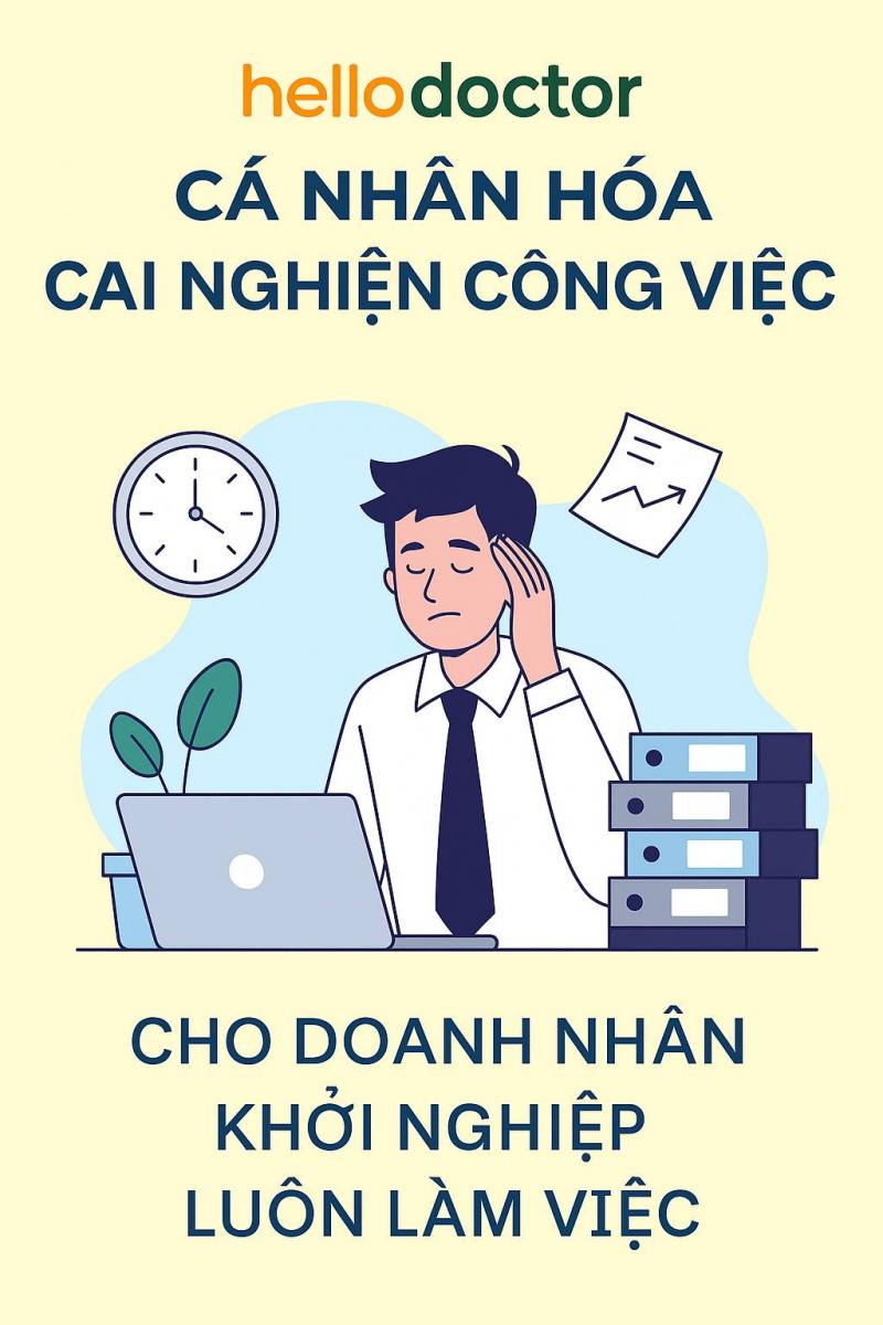 Cá nhân hóa cai nghiện công việc cho doanh nhân khởi nghiệp luôn làm việc
