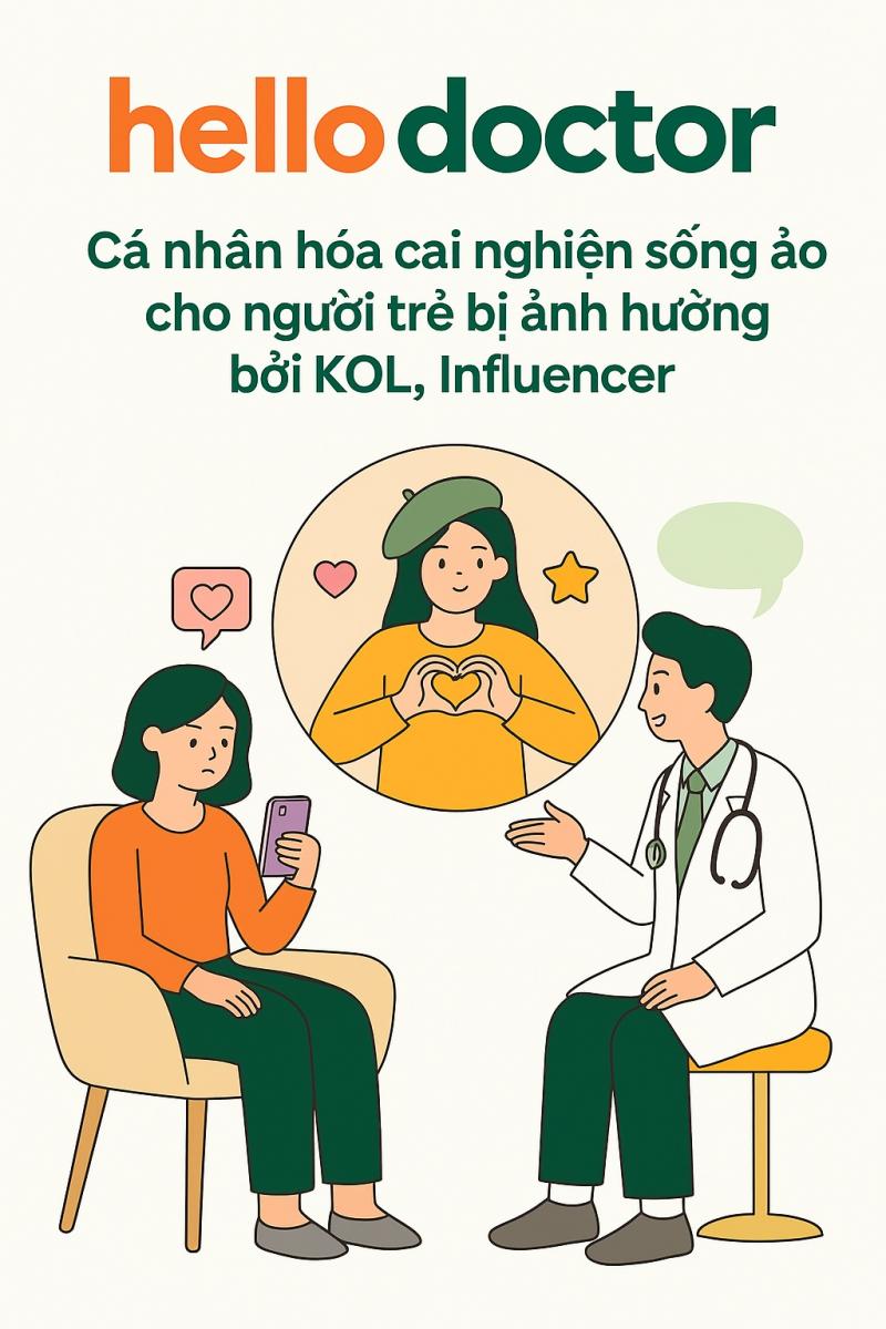 Cá nhân hóa cai nghiện sống ảo cho người trẻ bị ảnh hưởng bởi KOL, Influencer