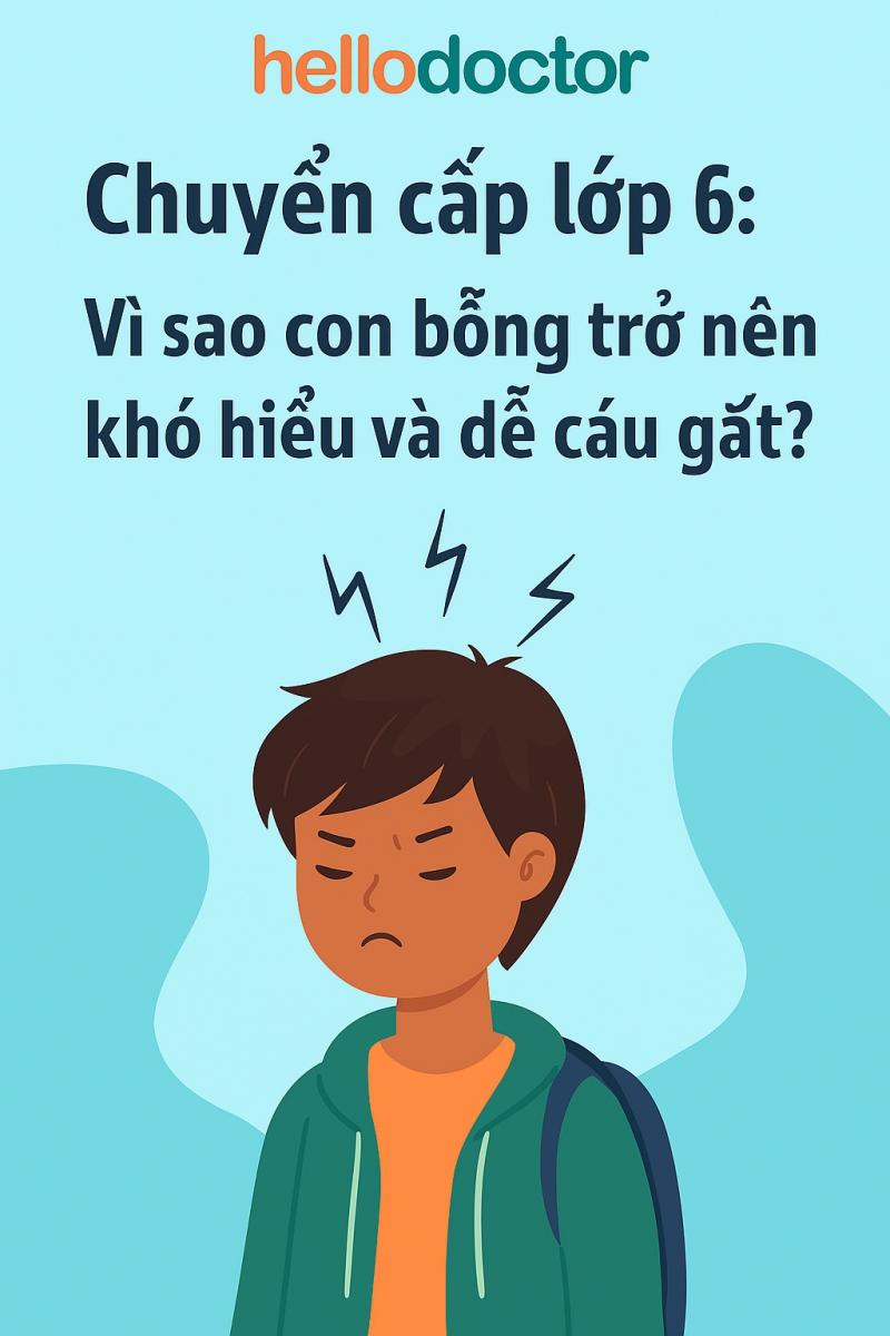 Chuyển cấp lớp 6: Vì sao con bỗng trở nên khó hiểu và dễ cáu gắt? Chuyển cấp lớp 6: Vì sao con bỗng trở nên khó hiểu và dễ cáu gắt?