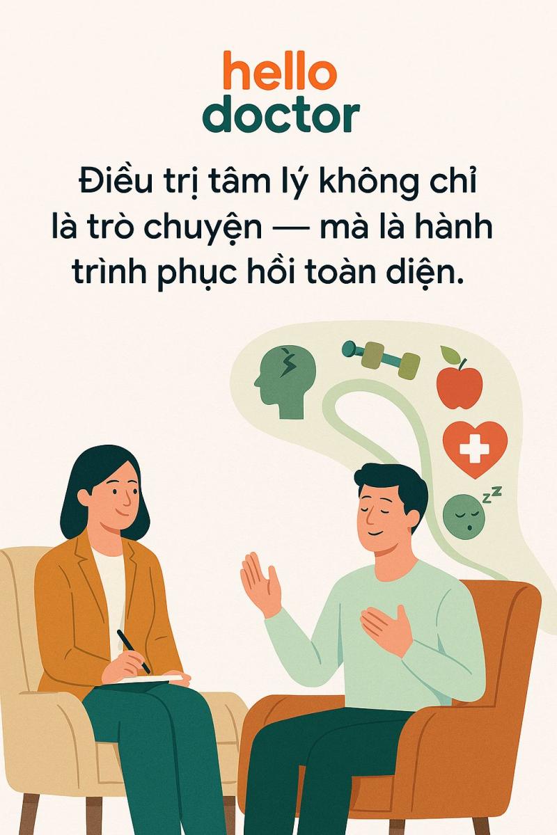 Điều trị tâm lý không chỉ là trò chuyện — mà là hành trình phục hồi toàn diện