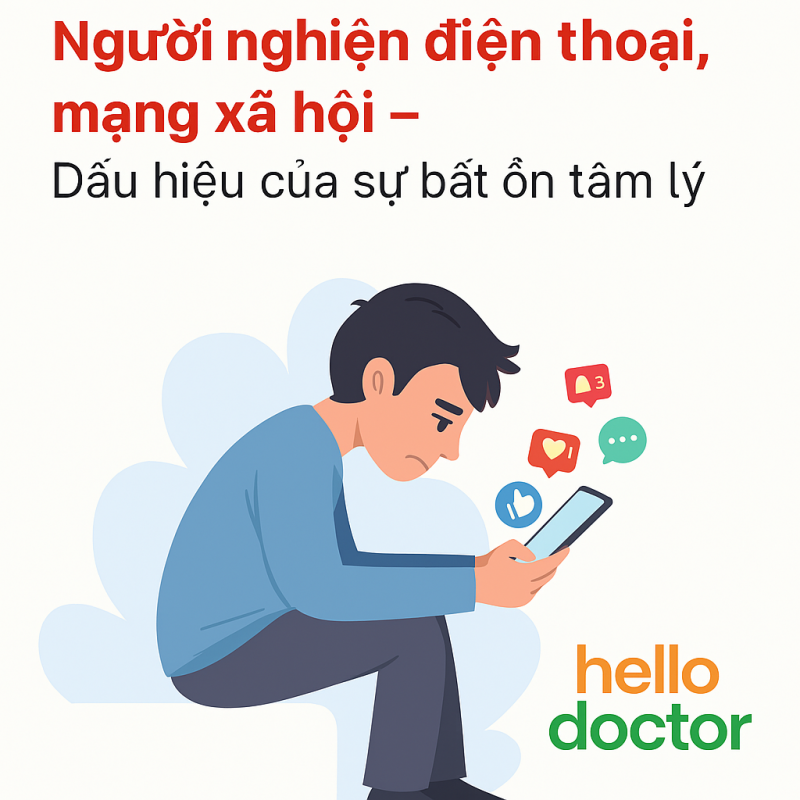 Người nghiện điện thoại, mạng xã hội – Dấu hiệu của sự bất ổn tâm lý