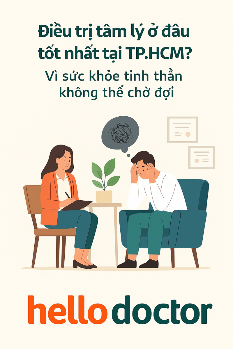 Điều trị tâm lý ở đâu tốt nhất tại TP.HCM? Vì sức khỏe tinh thần không thể chờ đợi