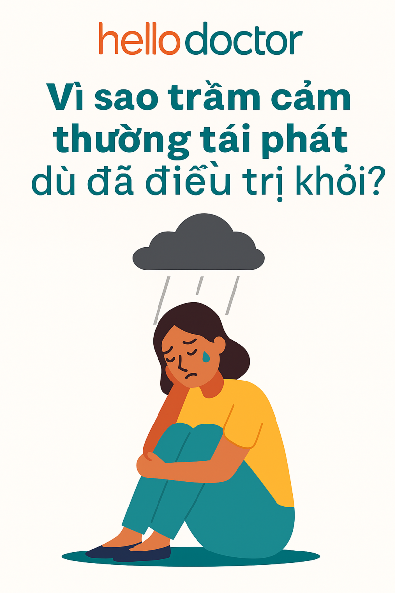 Vì sao trầm cảm thường tái phát dù đã điều trị khỏi?