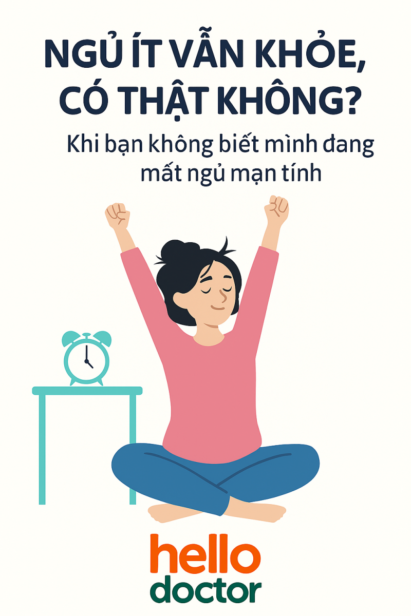 Ngủ ít vẫn khỏe, có thật không? Khi bạn không biết mình đang mất ngủ mạn tính