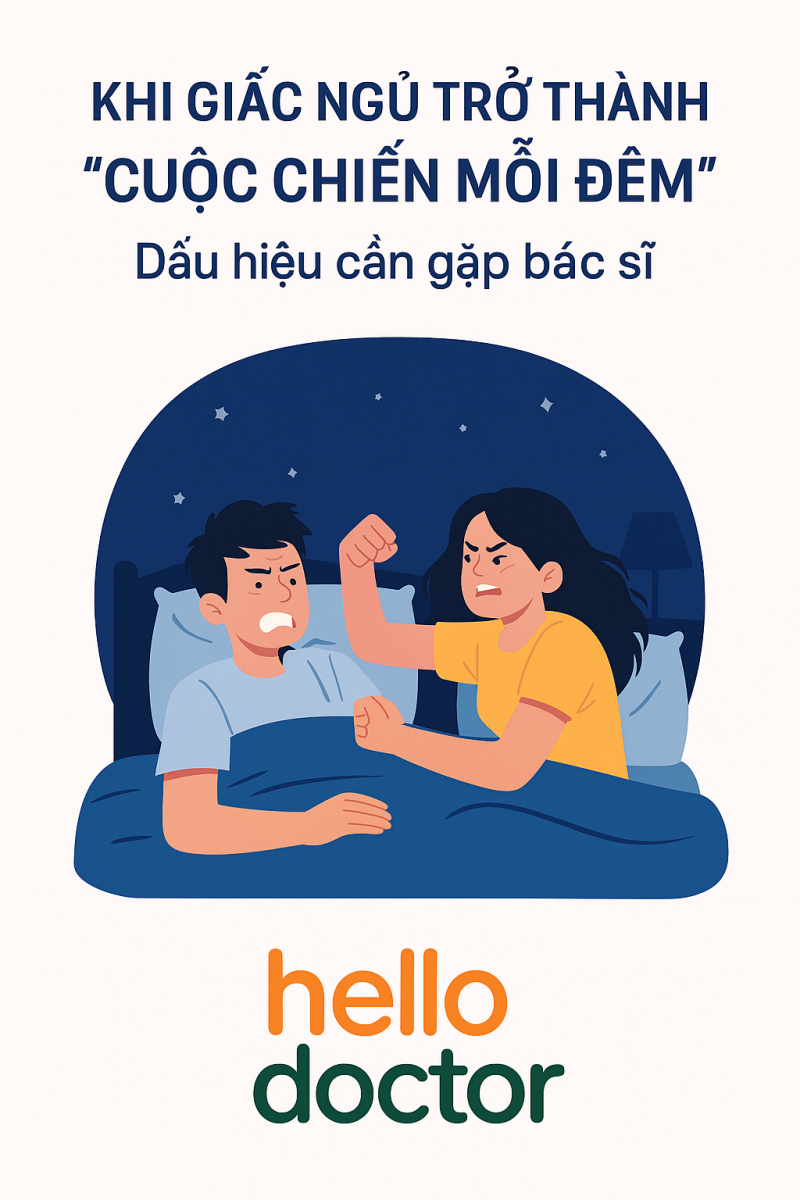 Khi giấc ngủ trở thành “cuộc chiến mỗi đêm” – Dấu hiệu cần gặp bác sĩ Khi giấc ngủ trở thành “cuộc chiến mỗi đêm” – Dấu hiệu cần gặp bác sĩ