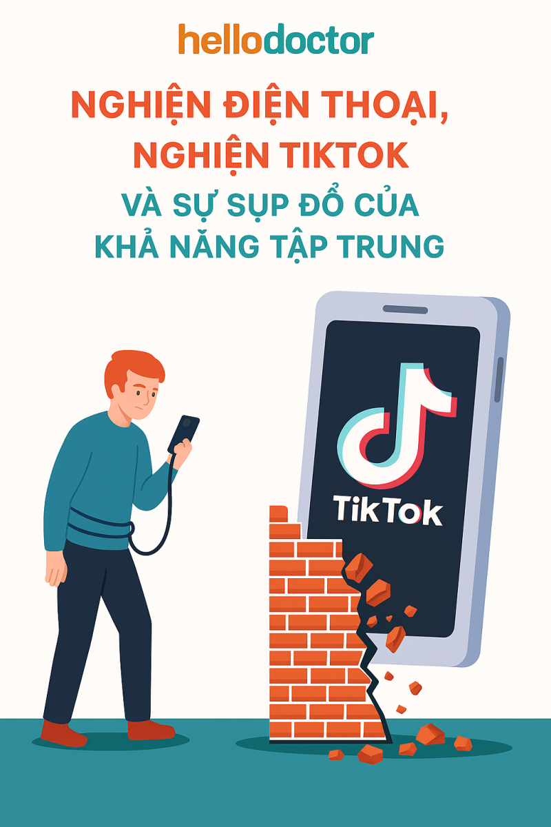 Nghiện điện thoại, nghiện TikTok và sự sụp đổ của khả năng tập trung