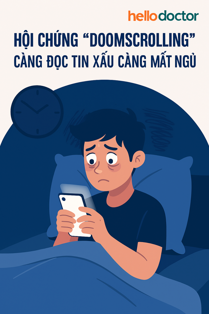 Hội chứng “doomscrolling” – càng đọc tin xấu càng mất ngủ