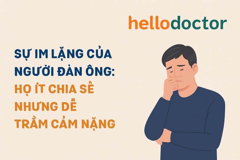 SỰ IM LẶNG CỦA NGƯỜI ĐÀN ÔNG: HỌ ÍT CHIA SẺ NHƯNG DỄ TRẦM CẢM NẶNG