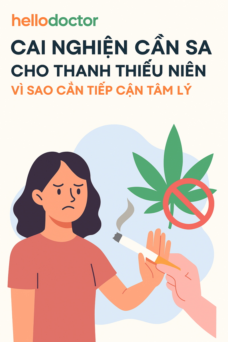 Cai nghiện cần sa cho thanh thiếu niên – vì sao cần tiếp cận tâm lý Cai nghiện cần sa cho thanh thiếu niên – vì sao cần tiếp cận tâm lý
