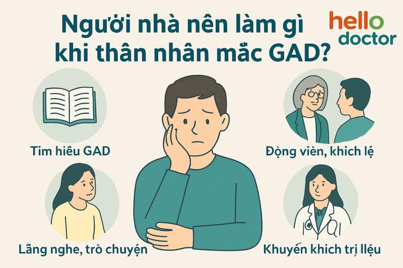Người nhà nên làm gì khi thân nhân mắc rối loạn lo âu lan tỏa