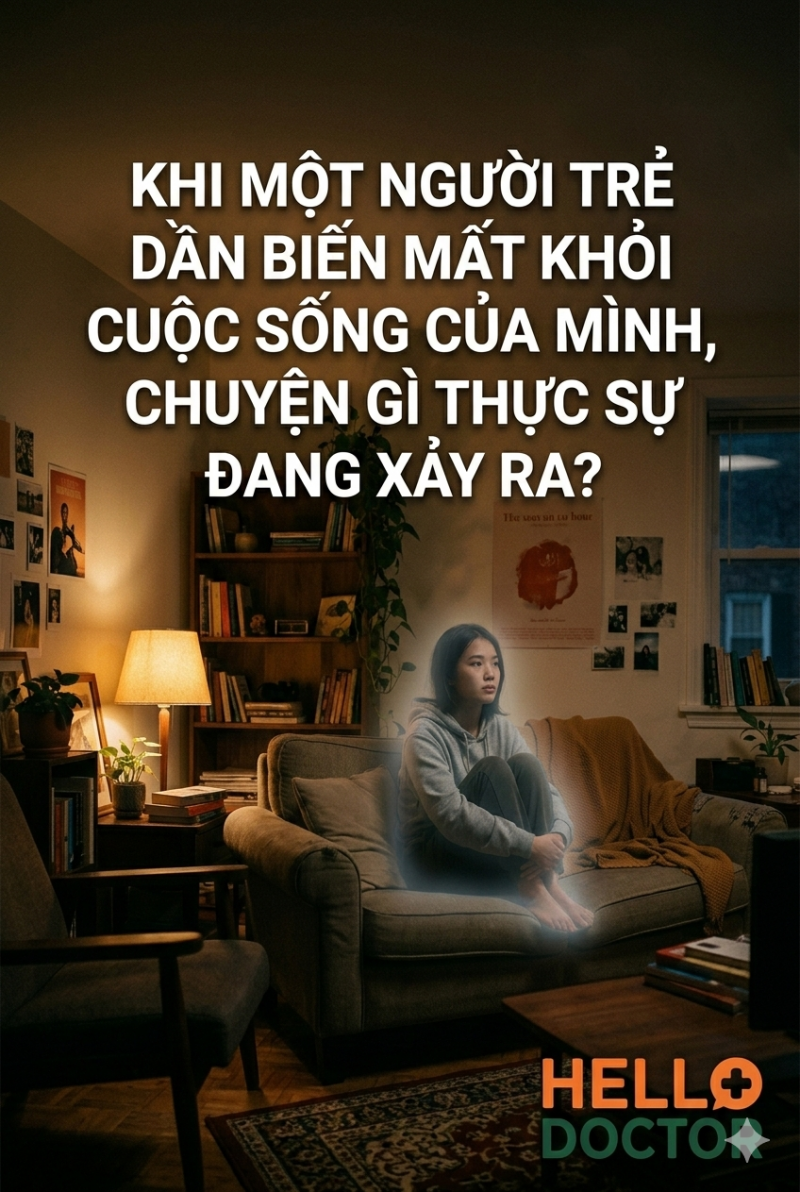 Khi một người trẻ dần biến mất khỏi cuộc sống của mình, chuyện gì thực sự đang xảy ra?